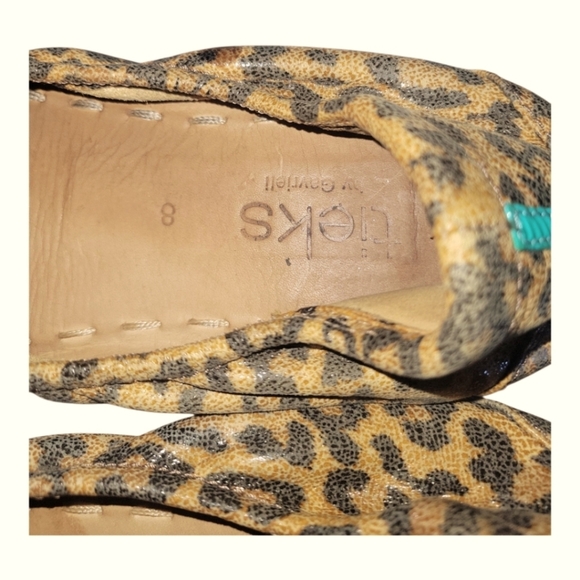 Tieks By Gavrieli Women's Leather Stylish Comfy Leopard  Slip On Ballet Flats 8 - Picture 8 of 12